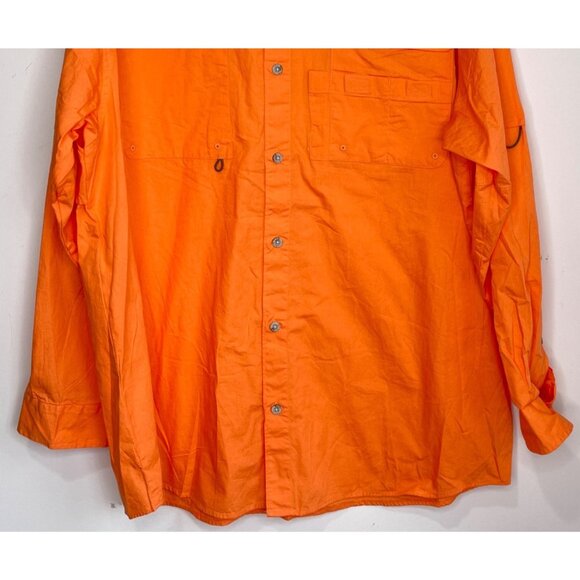 Columbia PFG Professional Fishing Gear LS Shirt Vented Quick Dry Men Size L Oran - Picture 3 of 15